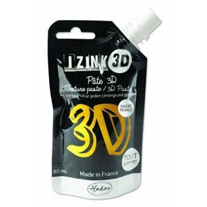 Reliéfní pasta 3D IZINK - gold, zlatá, 80 ml