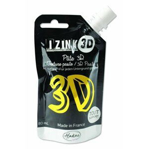 Reliéfní pasta 3D IZINK - mimosa, žlutá, 80 ml