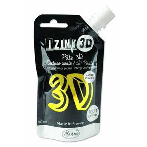 Reliéfní pasta 3D IZINK - citronela, perleťová žlutá, 80 ml