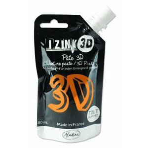 Reliéfní pasta 3D IZINK - safran, oranžová, 80 ml