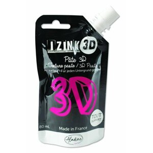 Reliéfní pasta 3D IZINK - rose, zářivě růžová, 80 ml