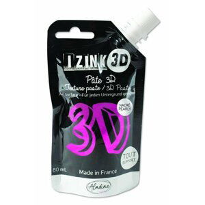 Reliéfní pasta 3D IZINK - orchid, perleťová růžová, 80 ml