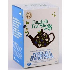 English Tea Shop Čaj bílý Bezový květ a borůvky, 20 sáčků