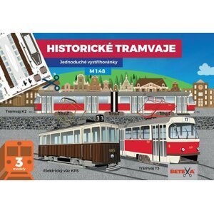 Historické tramvaje - Jednoduché vystřihovánky