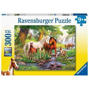 Puzzle Koně u řeky/300 dílků