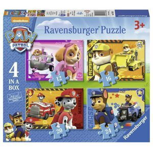 Ravensburger Puzzle Tlapková Patrola - Hrdinové 4v1 (12,16,20,24 dílků)