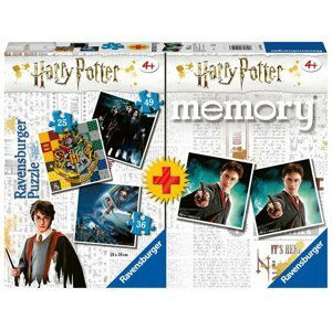 Ravensburger Puzzle Harry Potter 3v1 (25,36,49 dílků) + pexeso