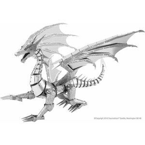 Metal Earth 3D puzzle: BIG Silver Dragon ICONX
