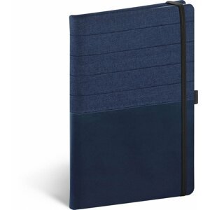 Notes - Skiver modromodrý, linkovaný, 13 × 21 cm