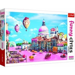 Trefl Puzzle Legrační města - Sladké Benátky / 1000 dílků - Taf Toys