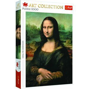 Puzzle Mona Lisa 1000 dílků 48x68cm v krabici 40x27x6cm - Trigano