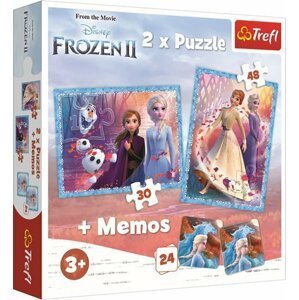 Trefl Puzzle Frozen 2 / 30+48 dílků+pexeso