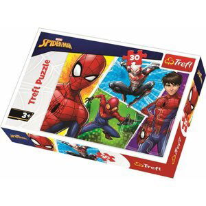 Puzzle Spiderman a Miguel/Disney 27x20cm 30 dílků v krabičce 21x14x4cm