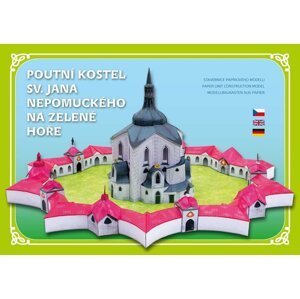 Poutní Kostel sv. Jana Nepomuckého na Zelené hoře - Stavebnice papírového modelu