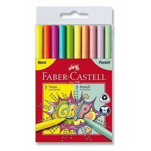Faber - Castell Fixy Grip - Neon + Pastel 10 ks