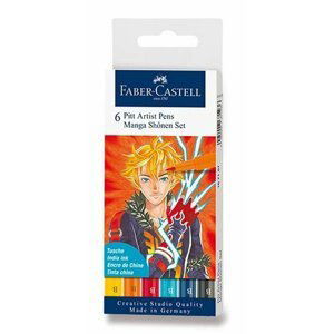 Faber - Castell Popisovač Pitt Artist Pen Manga Shonen 2 6 ks