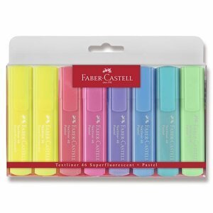 Faber - Castell Zvýrazňovač Textliner 1546 - pastelová sada 8 ks