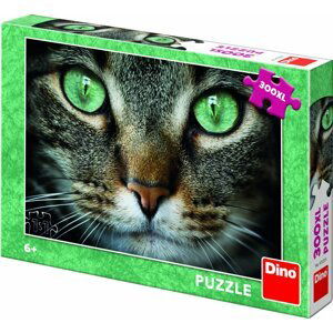Puzzle Zelenooká kočka 300 XL dílků - Dino