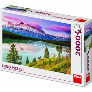 Puzzle 2000 dílků Skalnaté hory - Dino