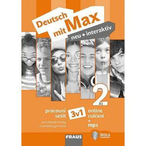 Deutsch mit Max neu + interaktiv 2/A1 - Pracovní sešit 3 v 1 + mp3