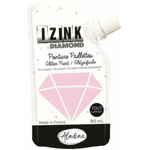 Diamantová barva IZINK Diamond - pastelová růžová, 80 ml