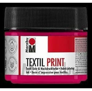 Marabu textilní barva na sítotisk a linoryt/červená 100 ml