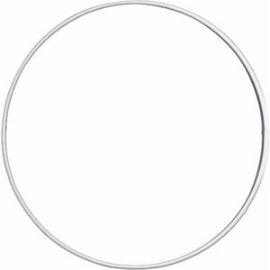 Drátěný kroužek bílý O 15 cm