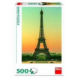 Puzzle 500 dílků Eiffelovka za soumraku - Deglingos