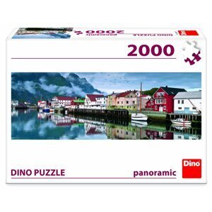 Puzzle Rybářské vesnice 2000 dílků panoramic - Dino