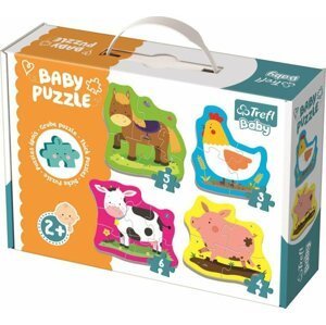 Trefl Puzzle Zvířata na farmě 4v1 (3,4,5,6 dílků) Baby