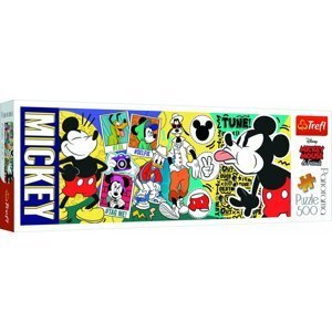 Trefl Puzzle Mickey Mouse legendární / 500 dílků Panoramatické - TEGU