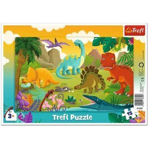 Trefl Puzzle Dinosauři / 15 dílků