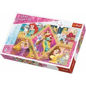 Puzzle Princezny Disney koláž  41x27,5cm 160 dílků v krabici 29x19x4cm