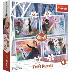 Trefl Puzzle Frozen 2 4v1 (35,48,54,70 dílků)