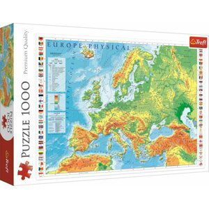 Trefl Puzzle Mapa Evropy / 1000 dílků