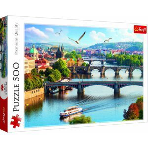Puzzle Praha, Česká Republika 500 dílků 48x34cm v krabici 40x27x4,5cm - Trigano