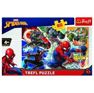 Puzzle Statečný Spiderman Disney 33x22cm 60 dílků v krabici 21x14x4cm - TEGU