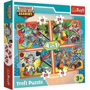 Trefl Puzzle Transformers - Akademie 4v1 (12,15,20,24 dílků)
