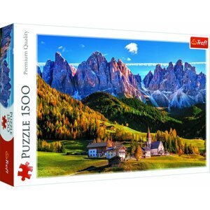Trefl Puzzle Údolí Val di Funes, Dolomity / 1500 dílků - Trefl