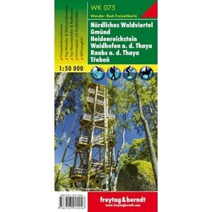 WK 075 Nördliches Waldviertel, Gmünd, Litschau 1:50 000 / turistická mapa