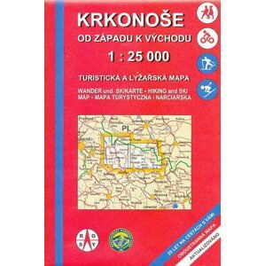 WKK Krkonoše od západu k východu 1:25 000 ROSY / turistická mapa