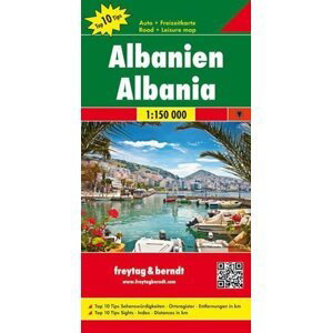 AK 9503 Albánie 1:150 000 Top 10 Tipps / automapa