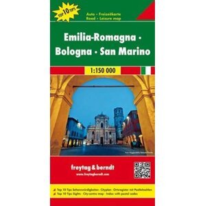 AK 0622 Emilia Romagna, Boloňa, San Marino 1:150 000 / automapa + rekreační mapa