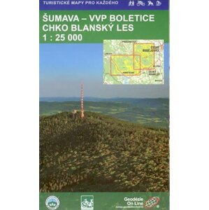 Šumava VVP-Boletice CHKO-Blanský les 1:25 000 (turistická mapa)