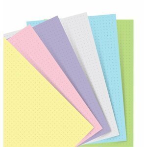 Filofax papír tečkovaný, pastelový