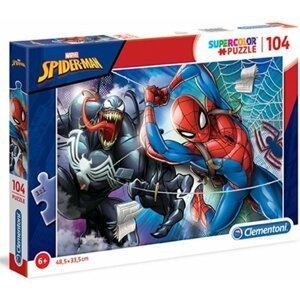 Puzzle Supercolor Spider-man/104 dílků - Clementoni