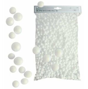 Kuličky z polystyrenu 15g -  bílé 4-5 mm