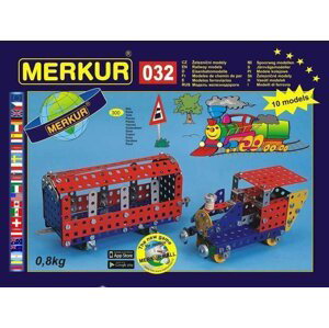 Merkur 032 Železniční modely 300 dílů / 10 modelů