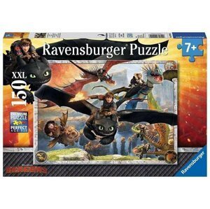 Ravensburger Puzzle Jak vycvičit draka: Vycvičení draci 150 dílků