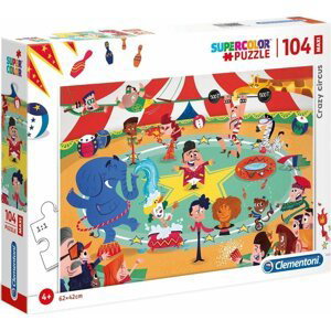 Clementoni Puzzle Maxi Crazy Circus / 104 dílků - Comansi